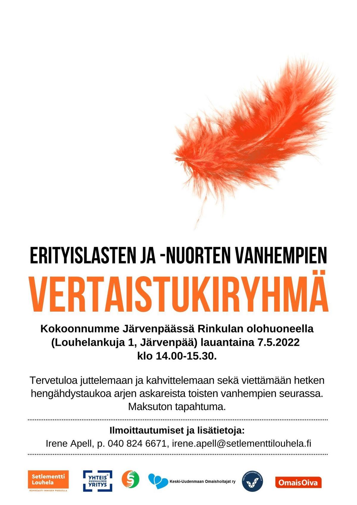 Erityislasten Vanhempien Vertaistukiryhmä | Setlementti Louhela Ry